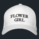 Flower Girl Schwarz-weißer eleganter Hochzeitsstam Bestickte Baseballkappe<br><div class="desc">Chic Flower Girl Schwarz-Weiß Braut Stamm bestickt Baseball Cap Verfügbar in vielen Farben und Optionen</div>