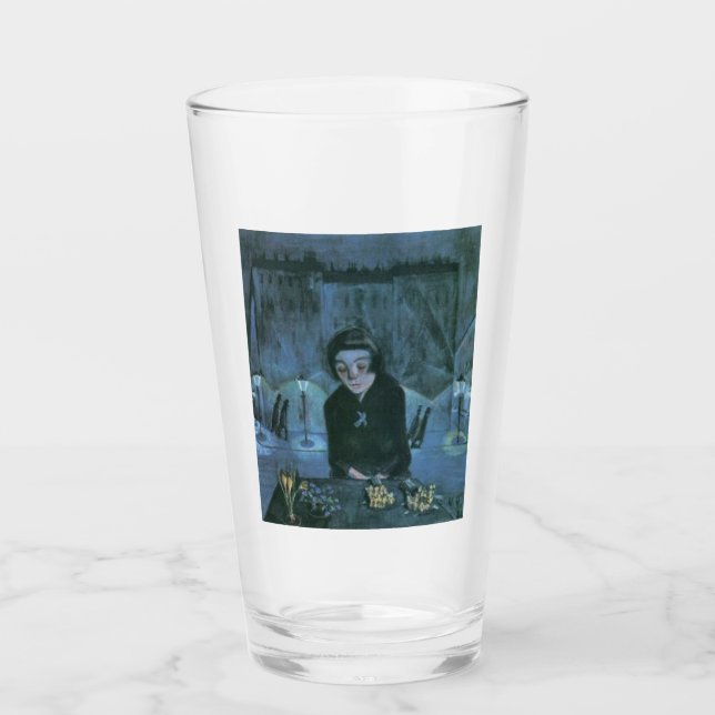 Flower Girl (von Walter Gramatté) Glas (Vorderseite)