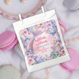 Flower Glitter Mermaid Tail 3rd Birthday Geschenktütchen