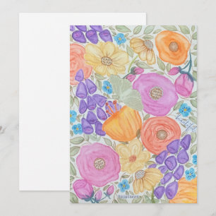 Flower Happiness Toute Occasion Cartes