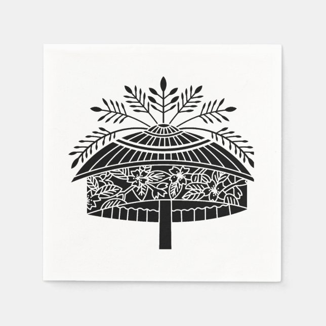 Flower hat serviette (Vorderseite)