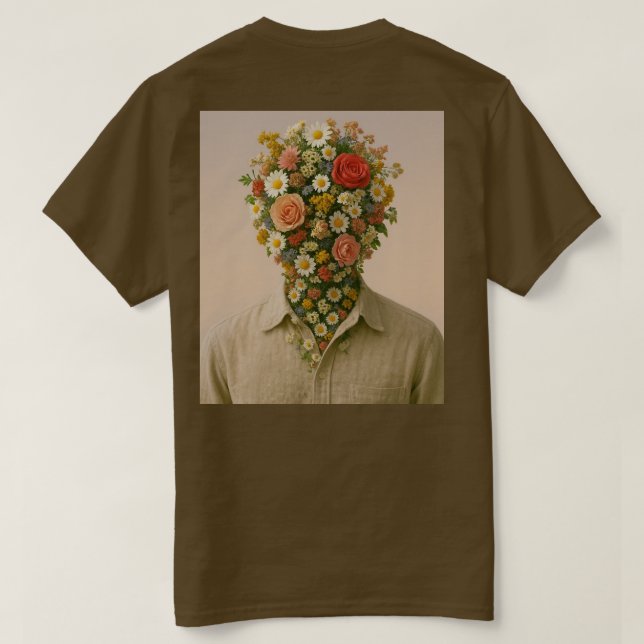 Flower Head T-Shirt (Design Rückseite)