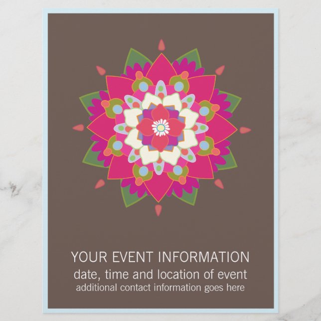 Flower Mandala Flyer (Vorne)