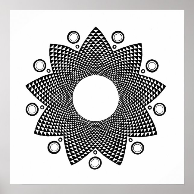 Flower Mandala III Poster (Vorne)