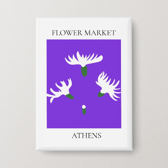 Flower Market - Athens Button (Vorderseite)