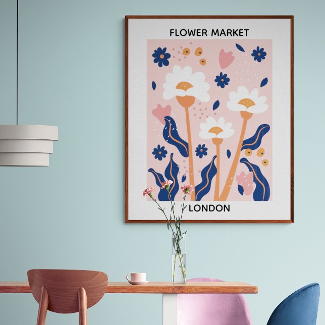 Flower Market Editable London Poster (Von Creator hochgeladen)
