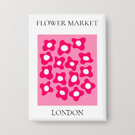 Flower Market - London Button