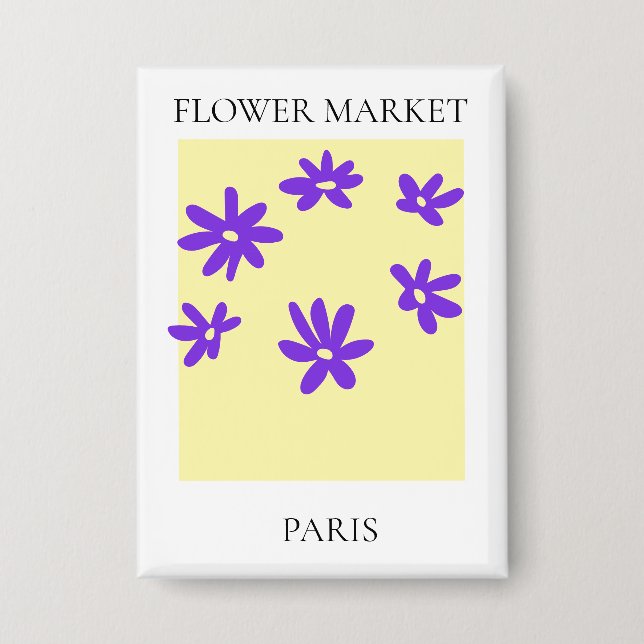 Flower Market - Paris Button (Vorderseite)