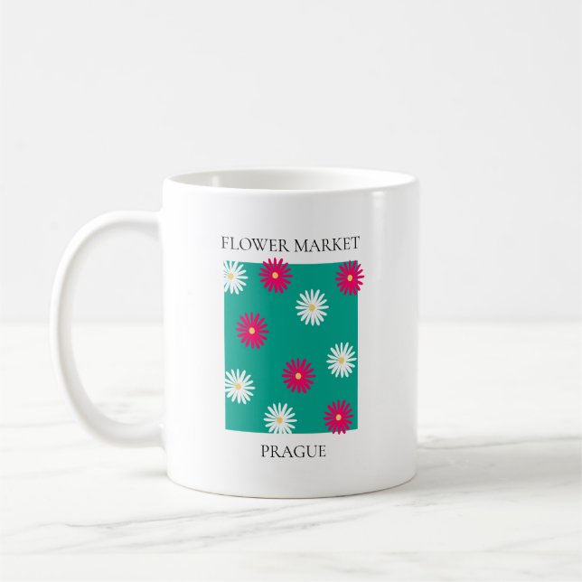 Flower Market - Prague Kaffeetasse (Links)
