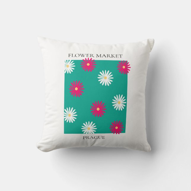 Flower Market - Prague Kissen (Vorderseite)
