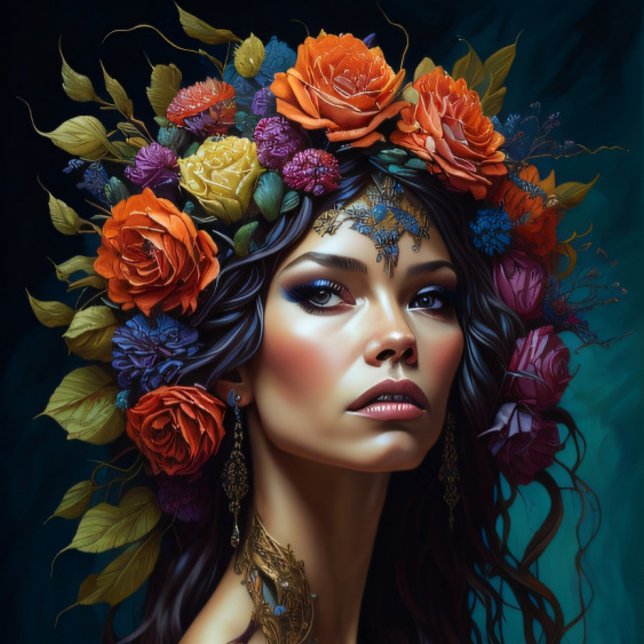 Flower misterious woman seidenpapier (Von Creator hochgeladen)