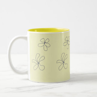 flower mug zweifarbige tasse