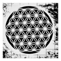 Flower of Life Grunge