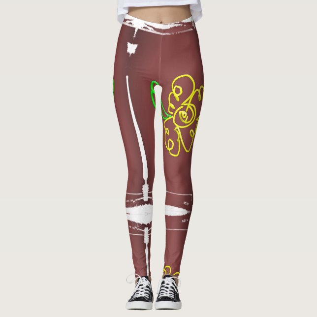flower paint leggings (Devant)