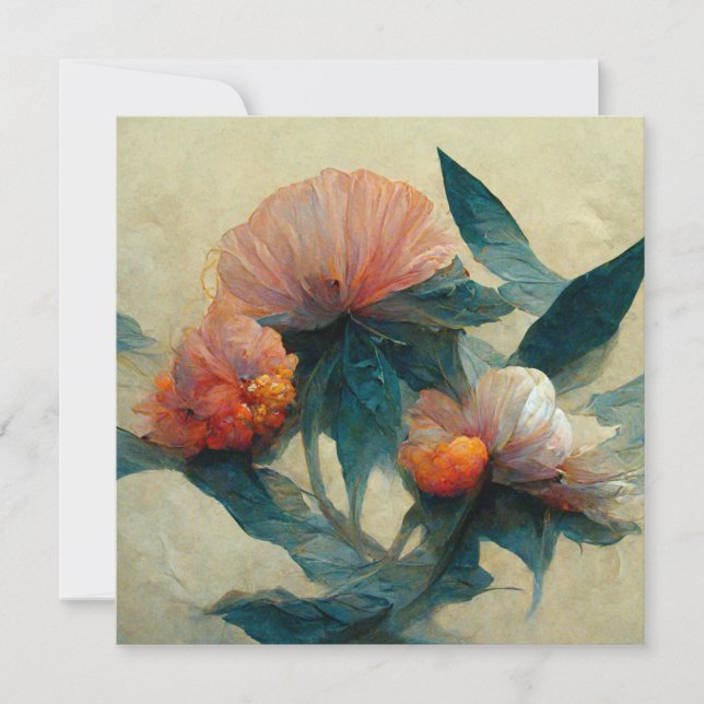 Flower Painting Einladung (Vorderseite)