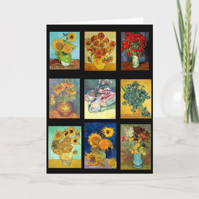 Flower Paintings by Van Gogh, Fine Art, Karte (Vorderseite)