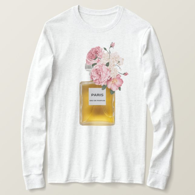 Flower Parfüm Mode T-Shirt (Design vorne)