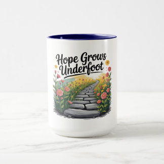 Flower Path - Nature-Inspired Mental Health Mug Tasse
