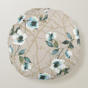 flower pattern design textile illustrationart,patt rundes kissen