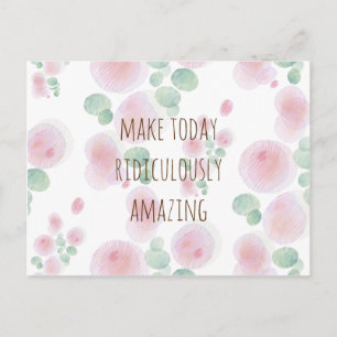 Flower Pattern Postkarte