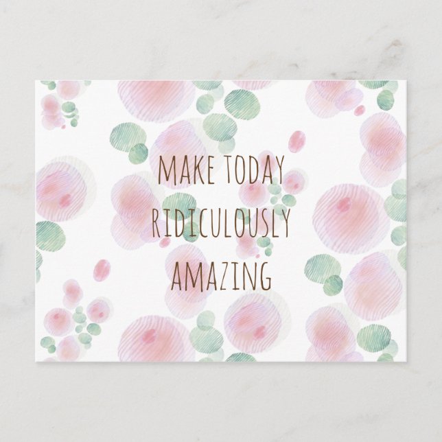 Flower Pattern Postkarte (Vorderseite)