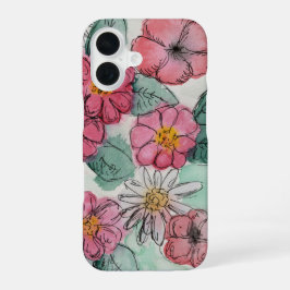 Flower Phone Case iPhone 16 Hülle