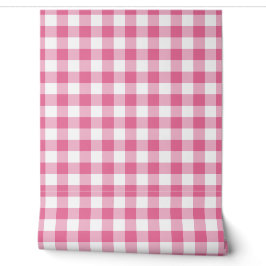 Flower Pink Gingham Check Green Buffalo Plaid Tapete