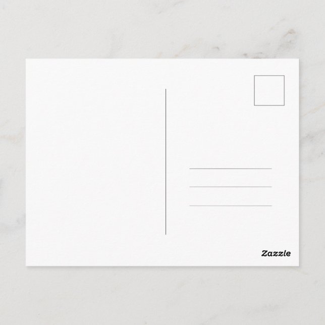 Flower Post Card Postkarte (Rückseite)