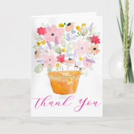 Flower Pot Thank You Card Dankeskarte