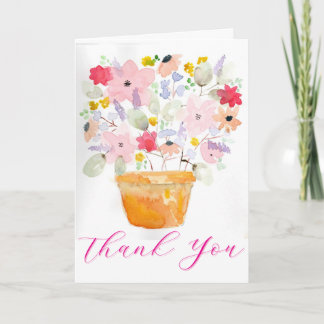 Flower Pot Thank You Card Dankeskarte