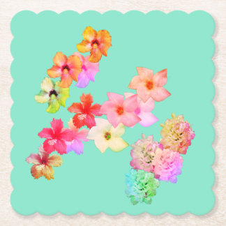 Flower Power 1 Paper Coaster Untersetzer