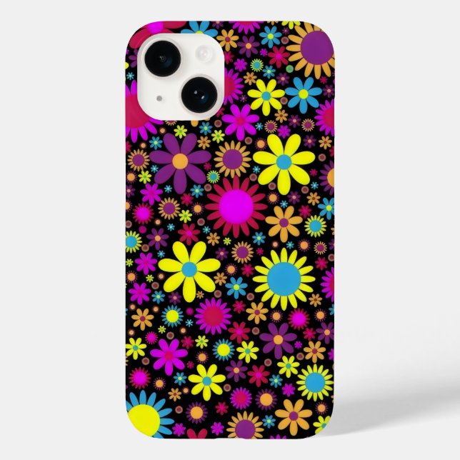 Flower Power Case-Mate iPhone 14 Hülle (Rückseite)