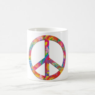 Flower Power Frieden Kaffeetasse
