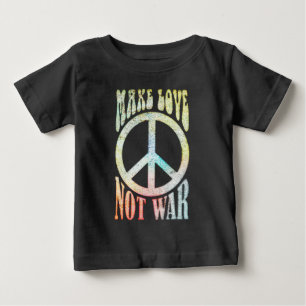Flower Power Frieden - Liebe statt Krieg 1 Baby T-shirt