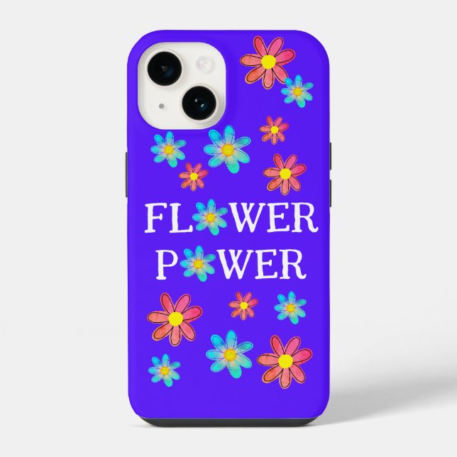Flower Power Fun Case-Mate iPhone-Hülle iPhone 14 Hülle (Rückseite)