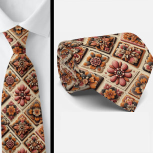 Flower Power Hippie Schlips Krawatte