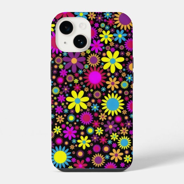 Flower Power iPhone 14 Hülle (Rückseite)