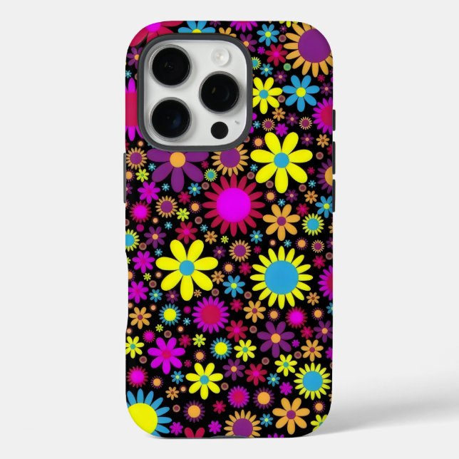Flower Power iPhone 16 Pro Hülle (Rückseite)