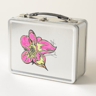 Flower Power Klassische Metall-Lunchbox Metall Brotdose