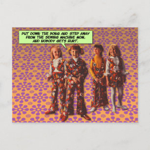 Flower Power [lustige Postkarte] Postkarte