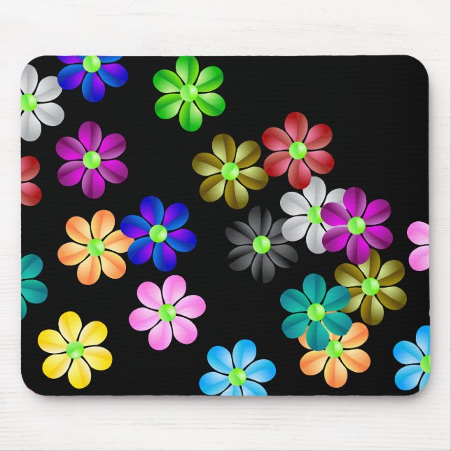 Flower Power-Mauspad Mousepad (Vorne)
