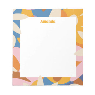 Flower Power Notepad Notizblock