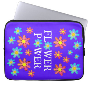 Flower Power Purple Laptopschutzhülle