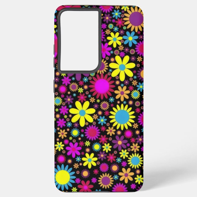 Flower Power Samsung Galaxy Hülle (Rückseite)