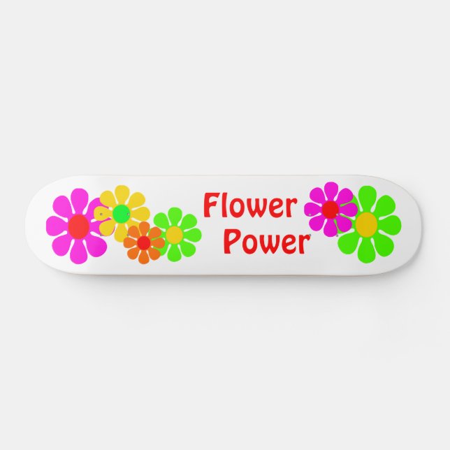 Flower Power Skateboard (Horizontal)