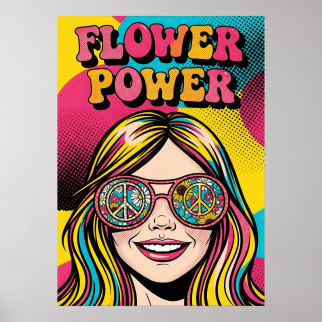 Flower Power V12 Poster (Vorne)