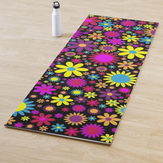 Flower Power Yogamatte (Beispiel)