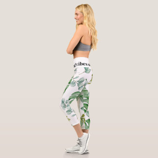 flower pwr collec capri leggings