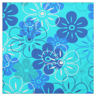 Flower Rain Hawaiian Retro Floral Stoff