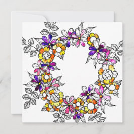 Flower Ring Dankeskarte